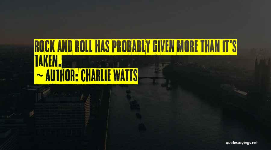 Faraneh Carnegie Hargreaves Quotes By Charlie Watts