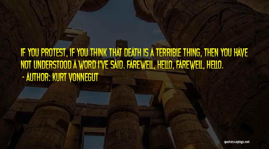 Farewell Death Quotes By Kurt Vonnegut