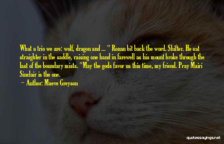 Farewell Friend Quotes By Maeve Greyson