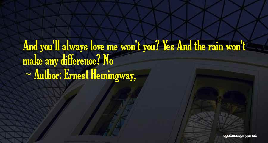Farewell Love Quotes By Ernest Hemingway,
