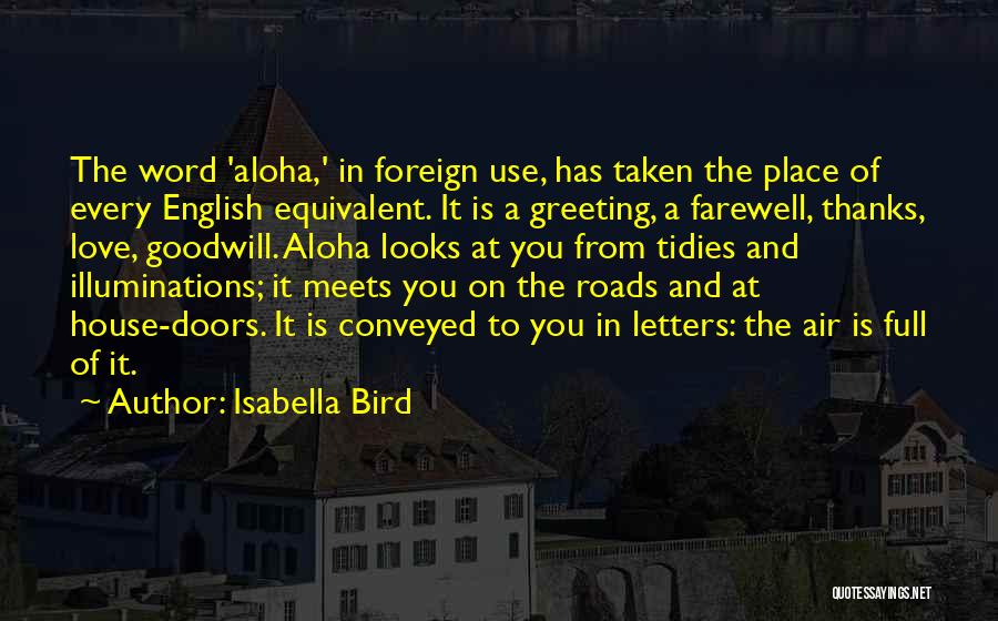 Farewell Love Quotes By Isabella Bird