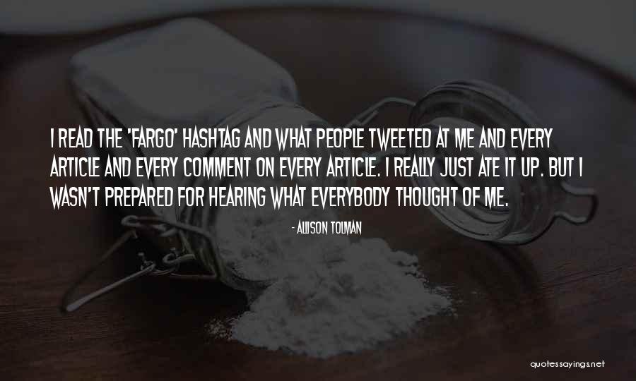 Fargo Best Quotes By Allison Tolman Fargo Best Quotes By Allison Tolman