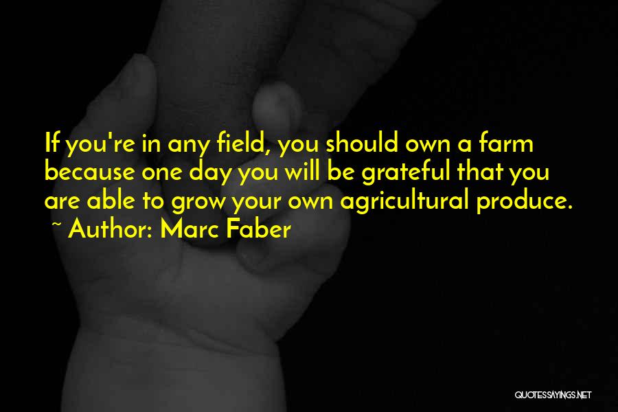 Farm Produce Quotes By Marc Faber