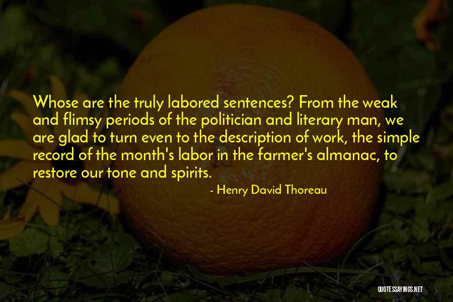 Farmer's Almanac Quotes By Henry David Thoreau