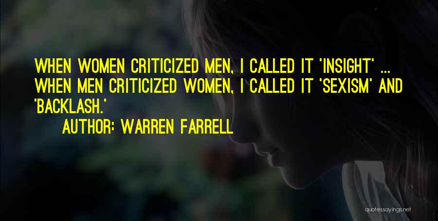 Farrell Quotes By Warren Farrell