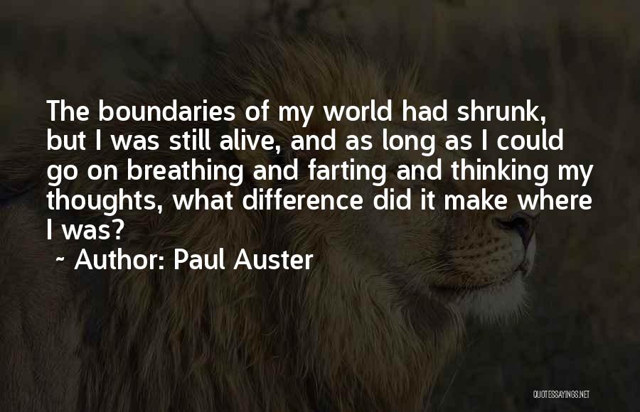 Farting Quotes By Paul Auster