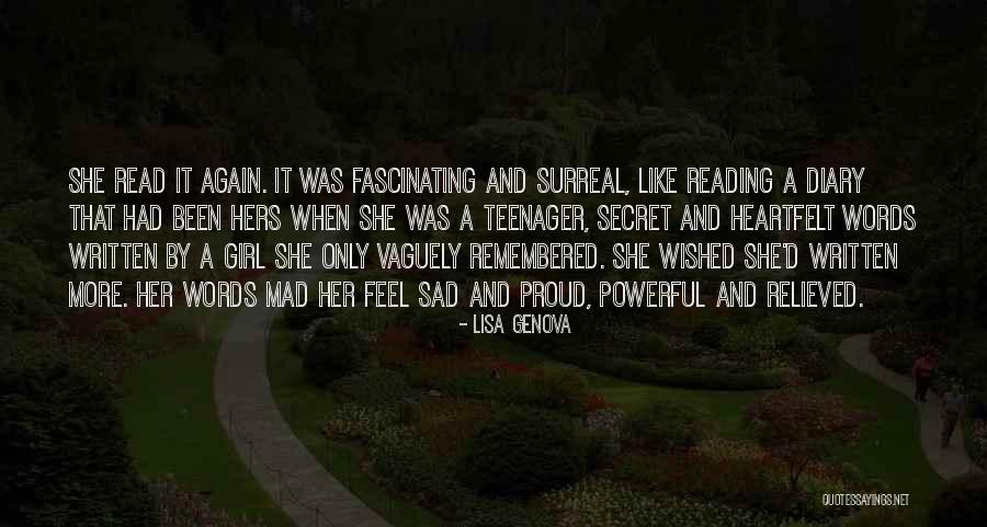 Fascinating Girl Quotes By Lisa Genova Fascinating Girl Quotes By Lisa Genova