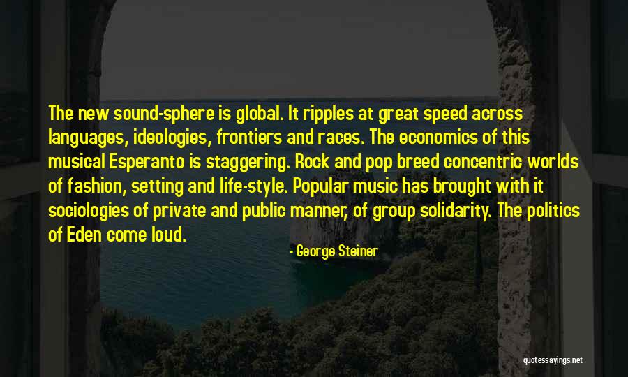 Fashion And Politics Quotes By George Steiner