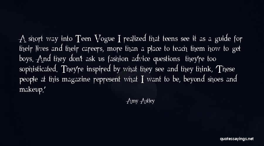 Fashion And Shoes Quotes By Amy Astley