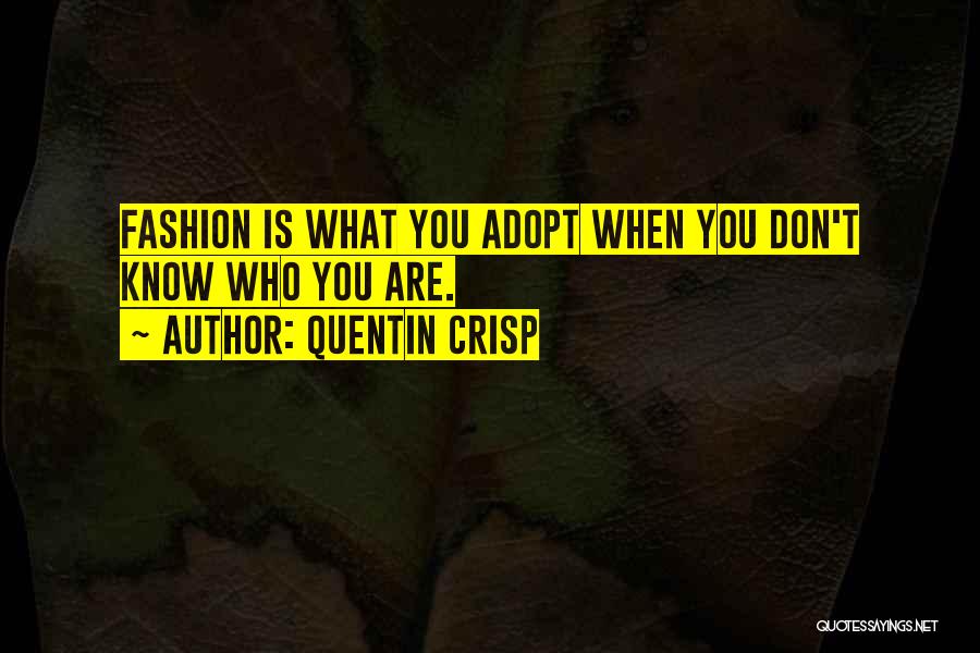 Fashion Don'ts Quotes By Quentin Crisp