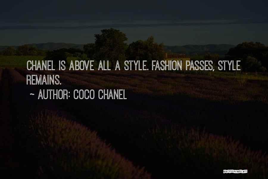 Fashion Style Quotes By Coco Chanel