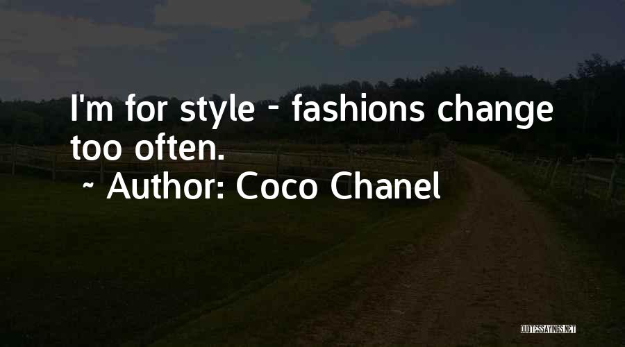 Fashion Style Quotes By Coco Chanel