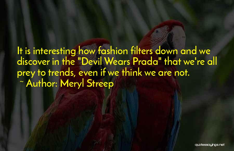 Fashion Trends Quotes By Meryl Streep