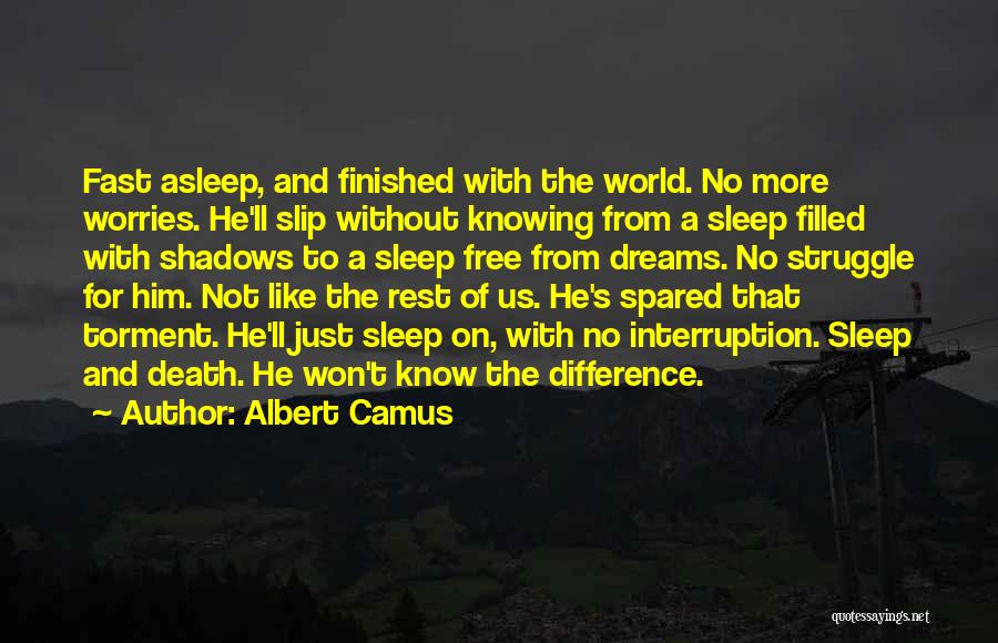 Fast Asleep Quotes By Albert Camus