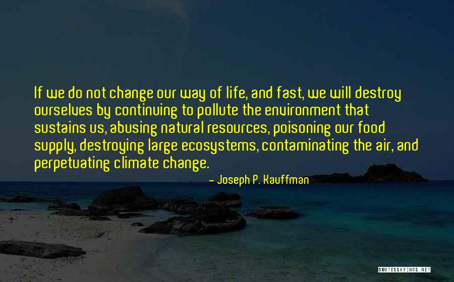 Fast Change Quotes By Joseph P. Kauffman