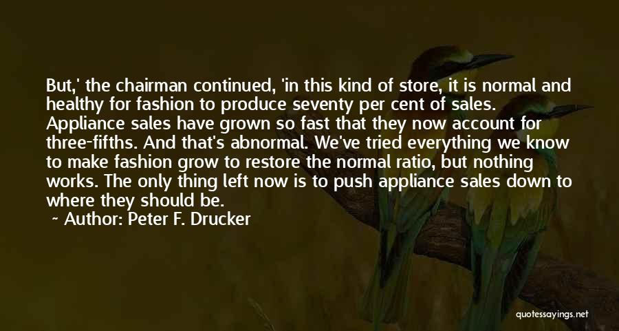 Fast Fashion Quotes By Peter F. Drucker