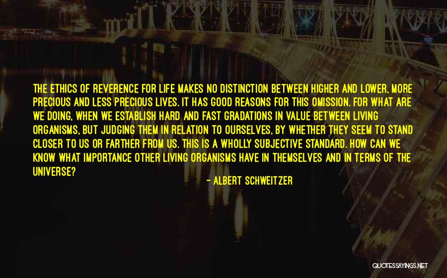 Fast Life Quotes By Albert Schweitzer