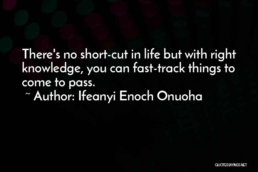 Fast Life Quotes By Ifeanyi Enoch Onuoha