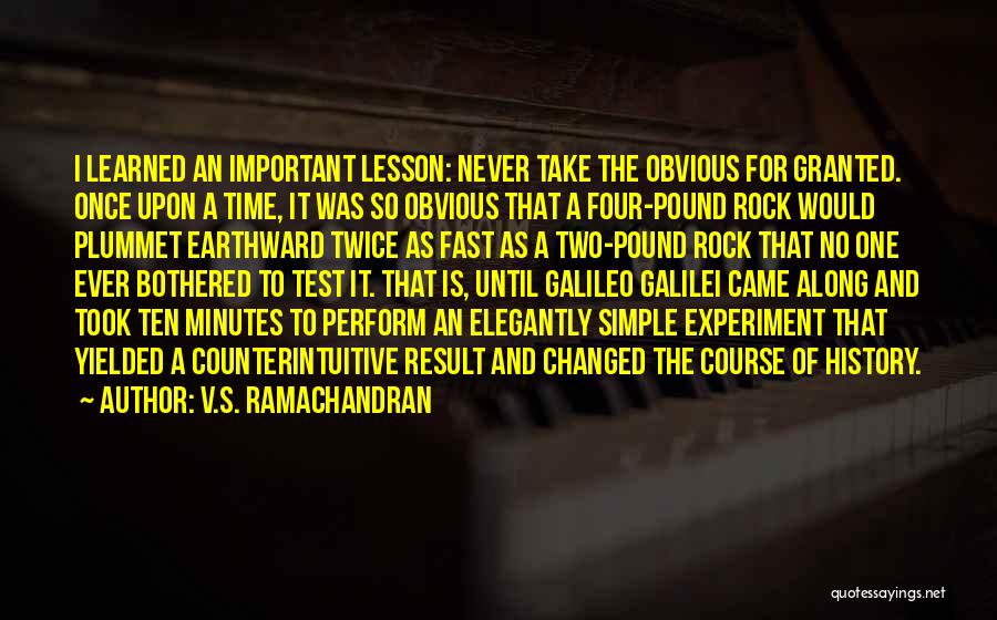 Fast Time Quotes By V.S. Ramachandran