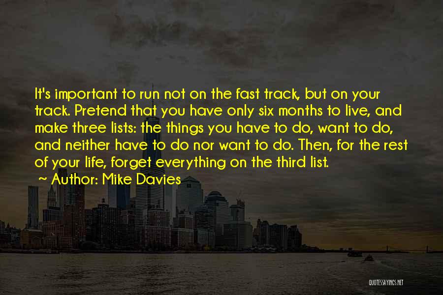 Fast Track Quotes By Mike Davies