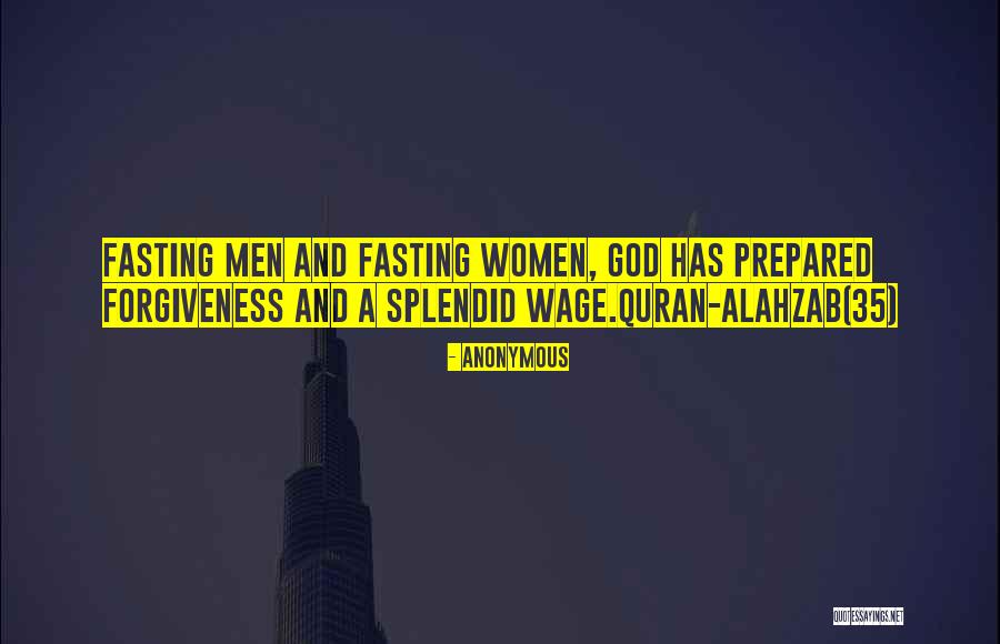 Fasting In Quran Quotes By Anonymous