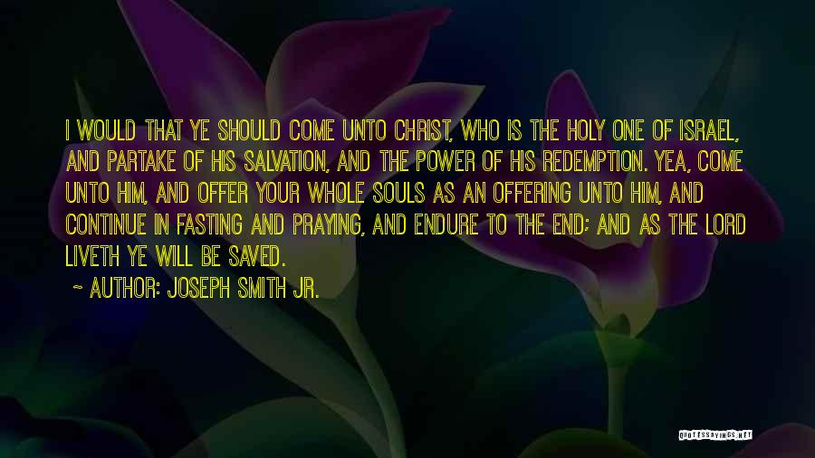 Fasting Quotes By Joseph Smith Jr.