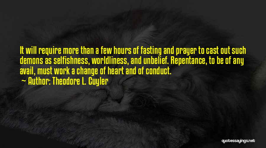 Fasting Quotes By Theodore L. Cuyler