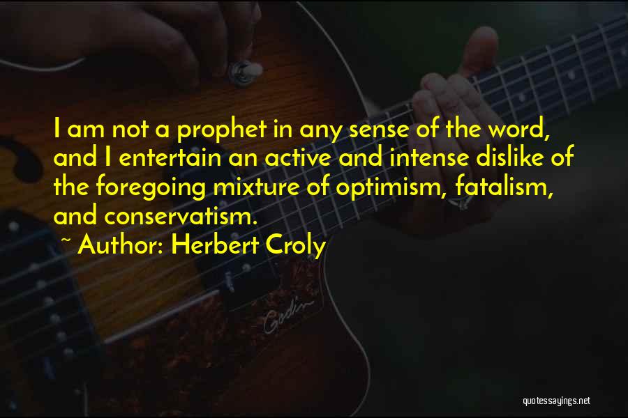 Fatalism Quotes By Herbert Croly