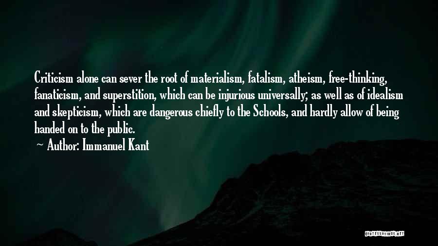 Fatalism Quotes By Immanuel Kant