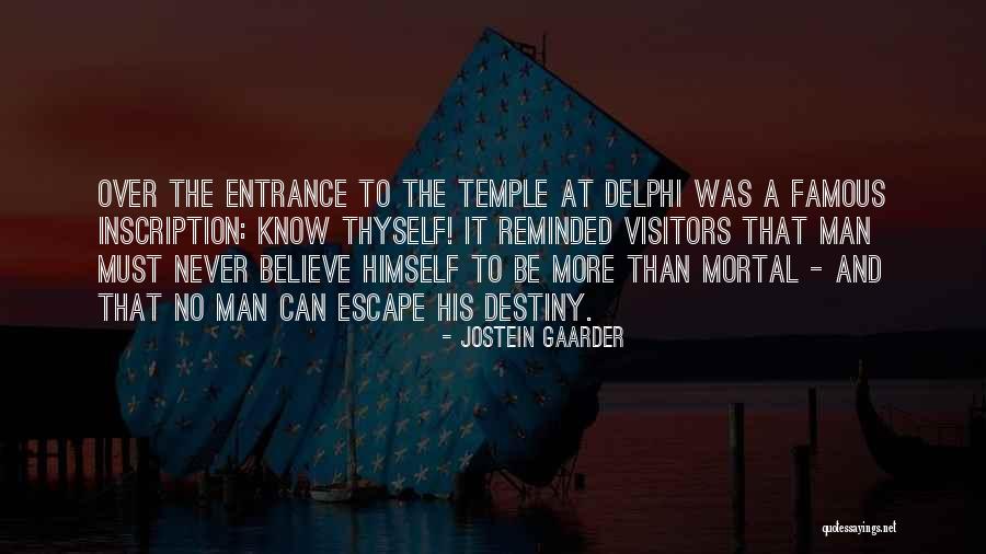 Fate And Destiny Quotes By Jostein Gaarder