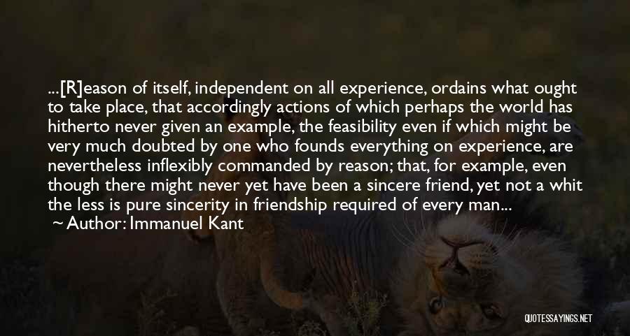 Fate And Friendship Quotes By Immanuel Kant