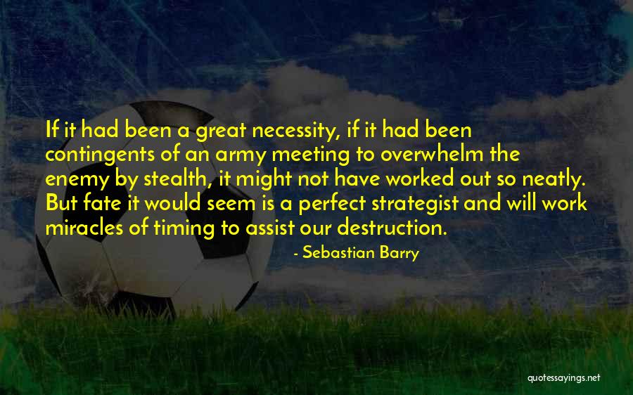 Fate And Timing Quotes By Sebastian Barry Fate And Timing Quotes By Sebastian Barry