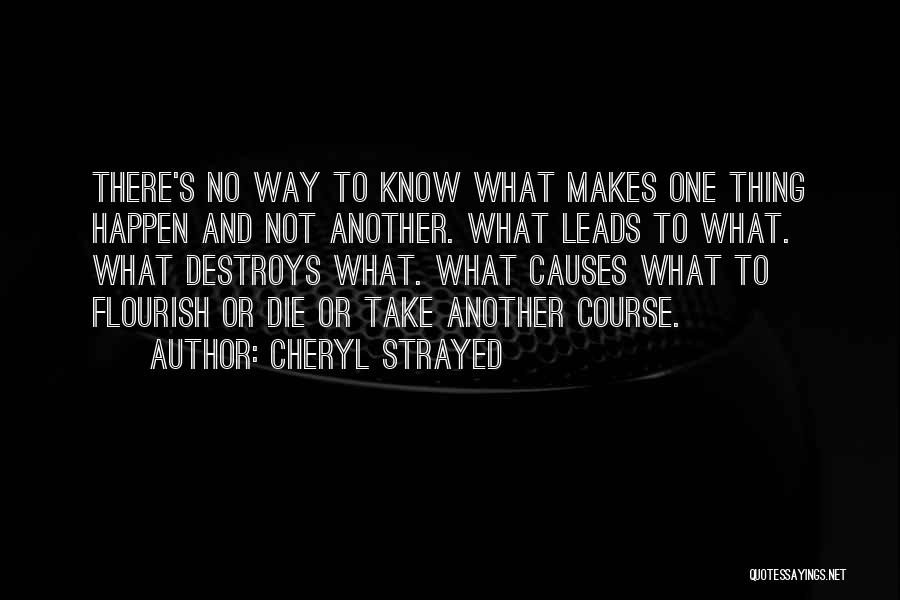 Fate Or Destiny Quotes By Cheryl Strayed