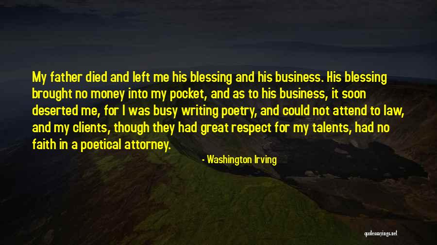 Father Died Quotes By Washington Irving