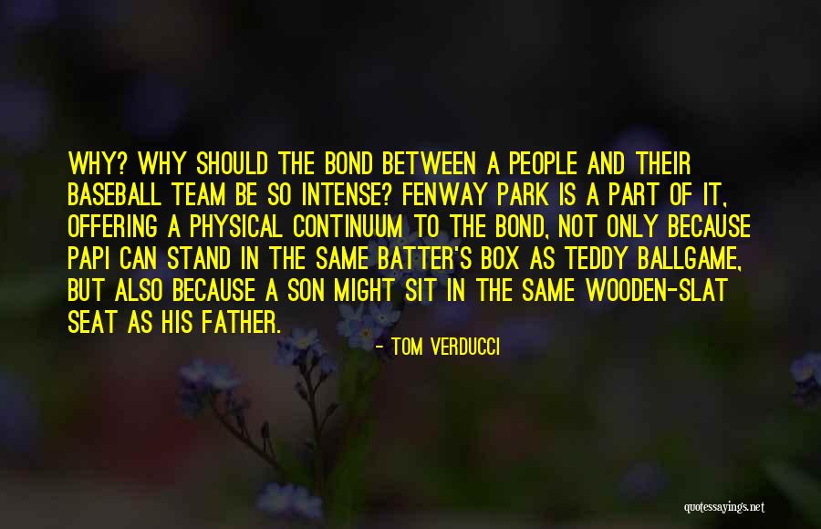 Father Son Bond Quotes By Tom Verducci