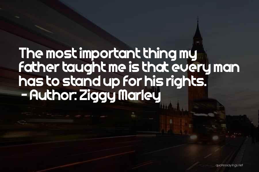 Father Taught Me Quotes By Ziggy Marley
