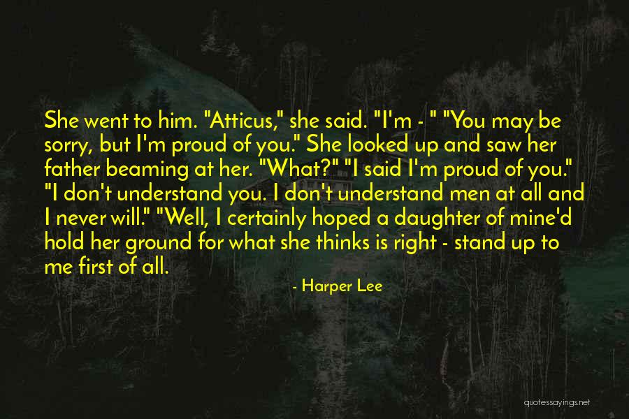 Father To Her Daughter Quotes By Harper Lee