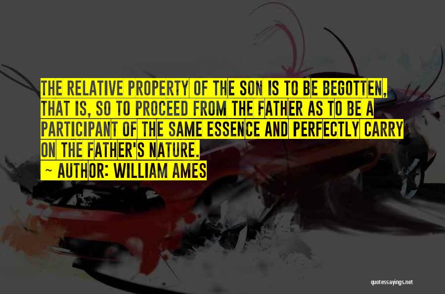 Father To Son Quotes By William Ames