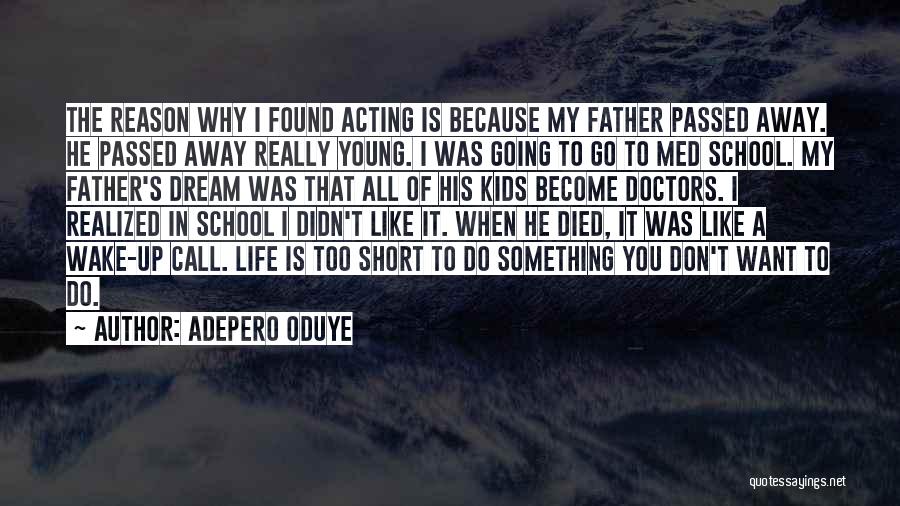 Father Who Passed Away Quotes By Adepero Oduye