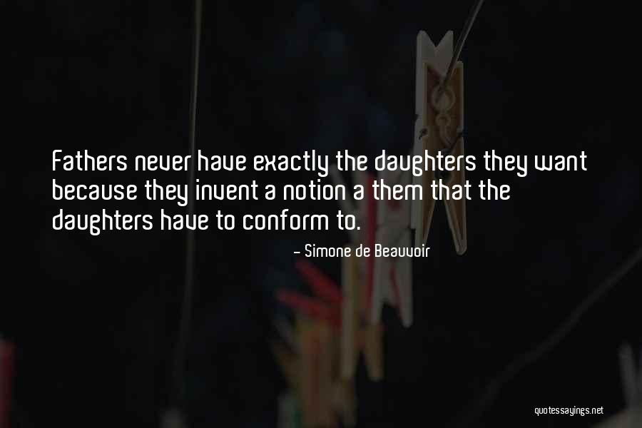 Fathers Daughters Quotes By Simone De Beauvoir