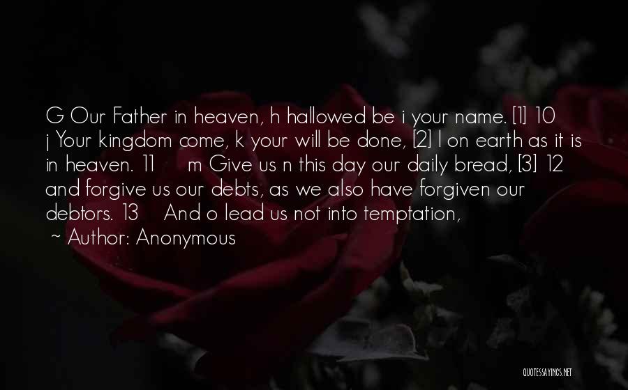 Father's Day In Heaven Quotes By Anonymous