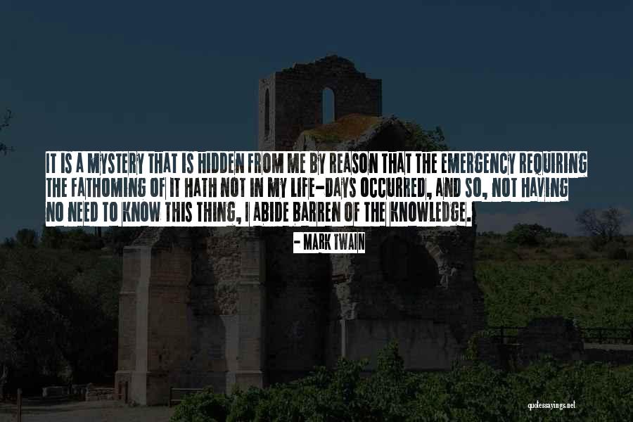 Fathoming Quotes By Mark Twain Fathoming Quotes By Mark Twain