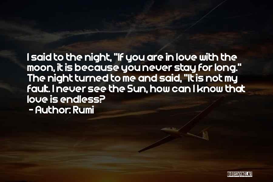 Fault In Love Quotes By Rumi