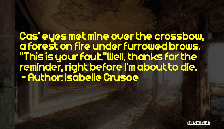 Fault Quotes By Isabelle Crusoe