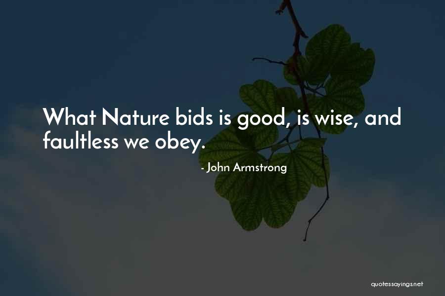 Faultless Quotes By John Armstrong