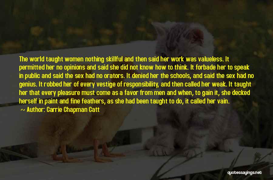 Favor Quotes By Carrie Chapman Catt