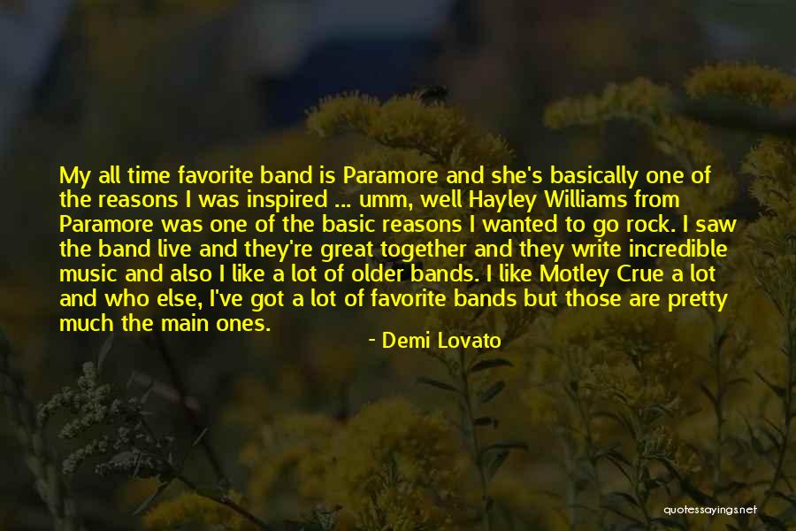Favorite Bands Quotes By Demi Lovato Favorite Bands Quotes By Demi Lovato
