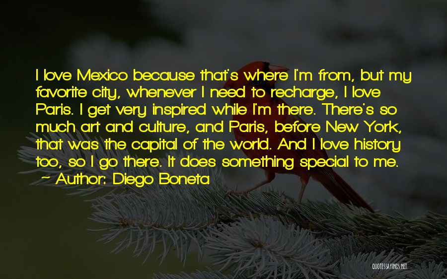 Favorite City Quotes By Diego Boneta