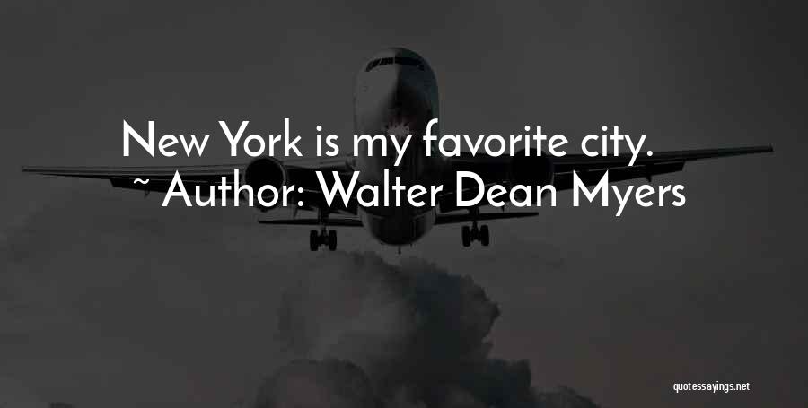 Favorite City Quotes By Walter Dean Myers