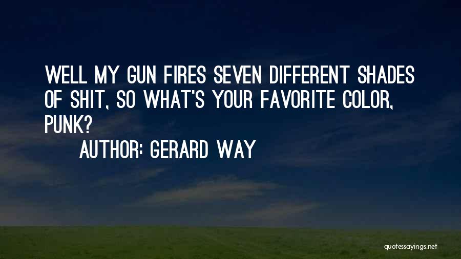 Favorite Color Quotes By Gerard Way